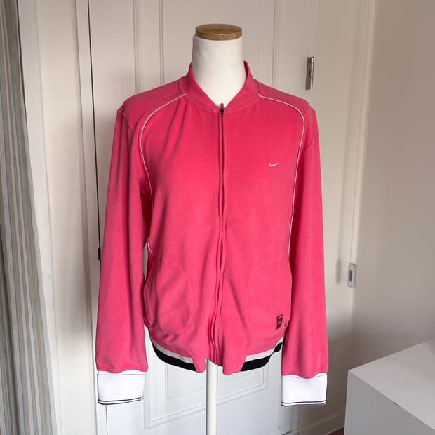 나이키 핑크 벨벳 집업