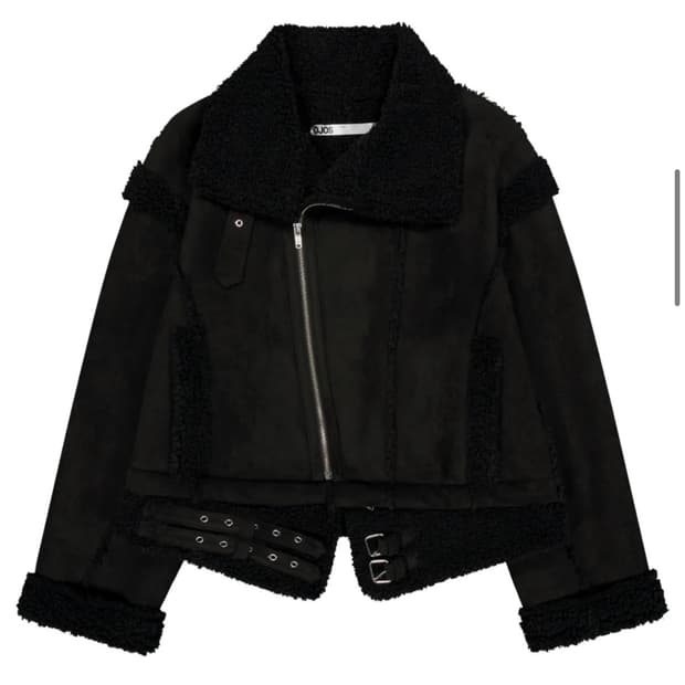 Detachable Fur Shearling Jacket /size 1