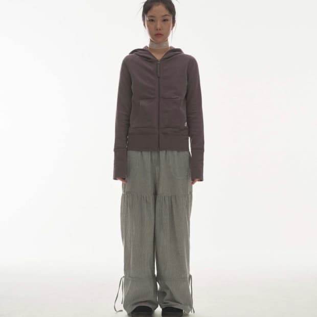 코이세이오 SHIRRING ROUGH PANTS STRIPE