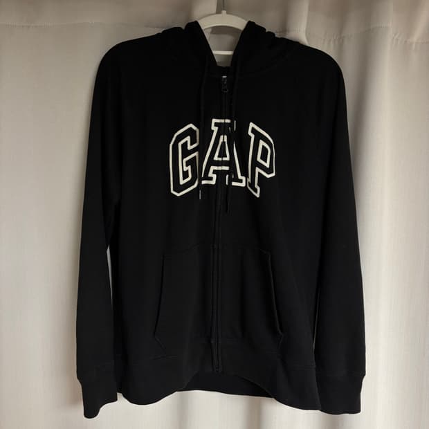 갭 후드집업 블랙 gap 후드집업
