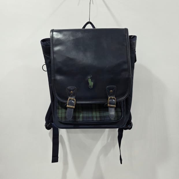 폴로랄프로렌 칠드런 타탄체크 백팩 