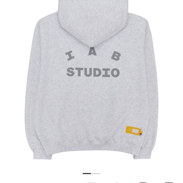 아이앱 스튜디오 후드티 라이트그레이 L