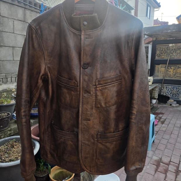 RRL 레더카코트 m