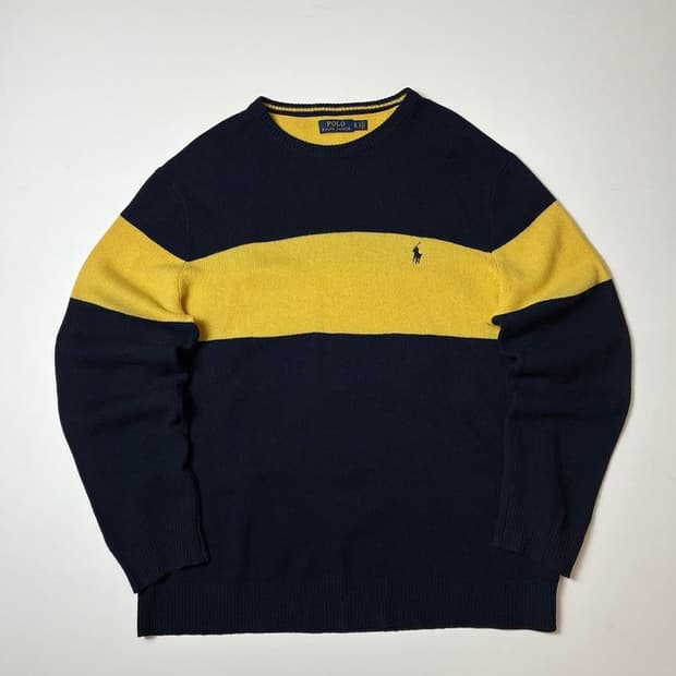 폴로 랄프로렌 블록 배색 울 니트 PN8492