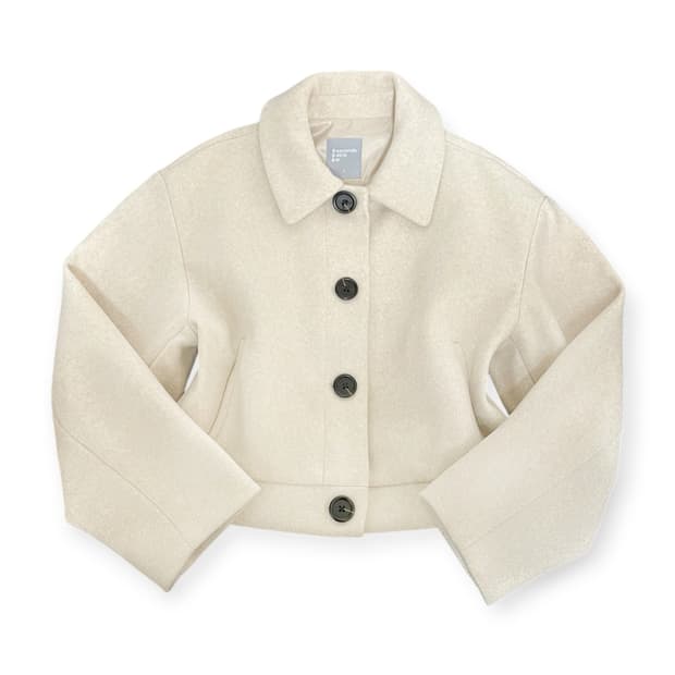 8seconds 아이보리 숏 단추 코트 자켓