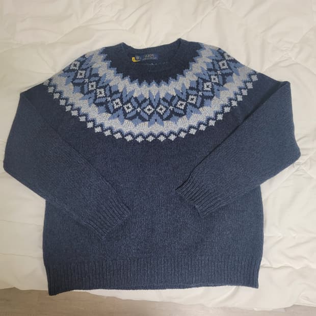 폴로랄프로렌 남성 페어아일 울 니트스웨터