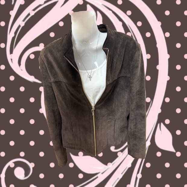 Y2k스웨이드 자켓