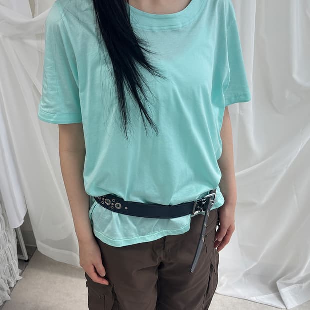 fresh mint oversized short sleeve Tee