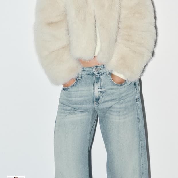 자라 퍼 코트 5320/725