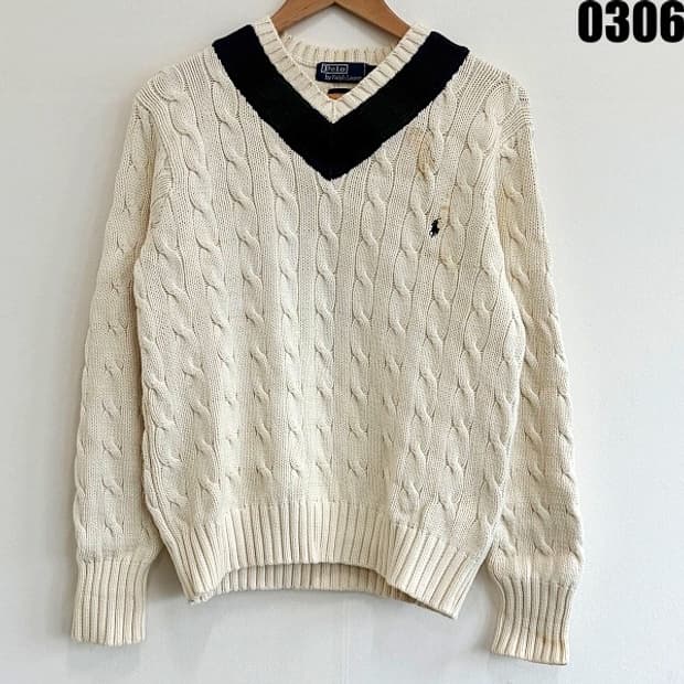 폴로 랄프로렌 케이블 니트 스웨터 90 0306 