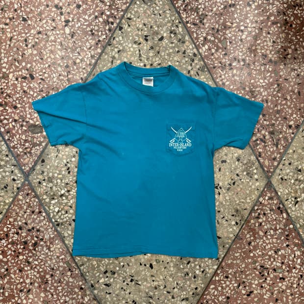 90s 헤인즈 Inter-Island 포켓 티셔츠 (L)