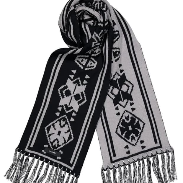  AAKAM Western Jacquard Muffler (Black)