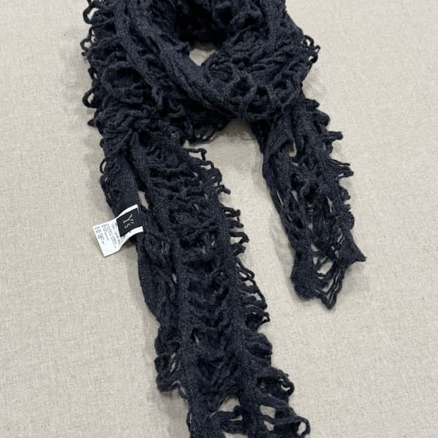 요지야마모토 울 그물 머플러