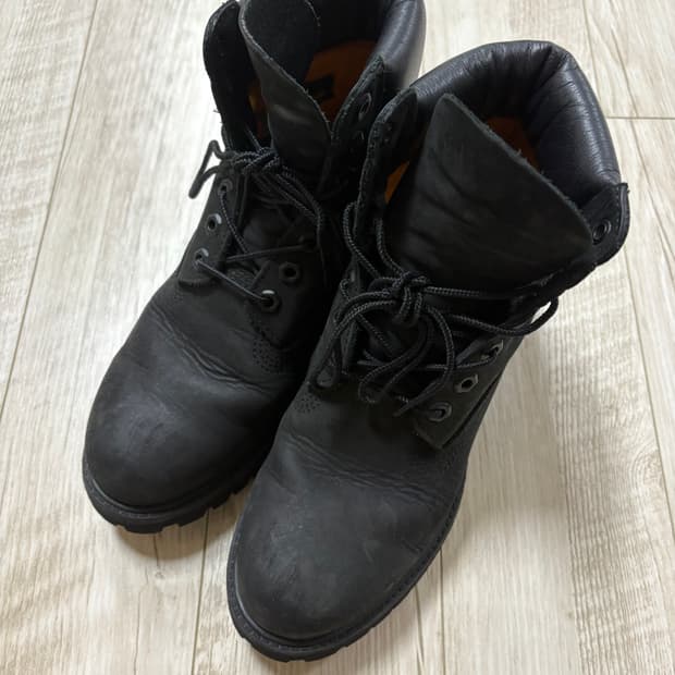 팀버랜드 프리미엄 6인치 워커 부츠 블랙 240