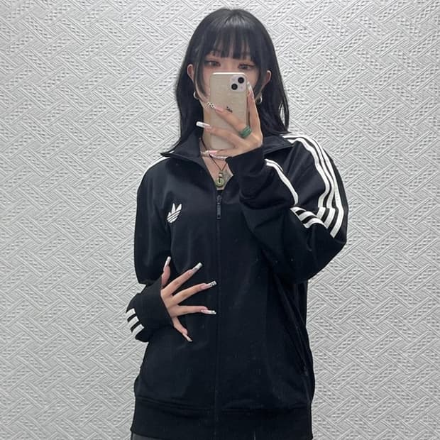 아디다스 빈티지 캐주얼 파이어버드 져지 집업 110 C11462