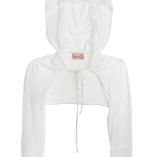 본네 후디 볼레로 화이트