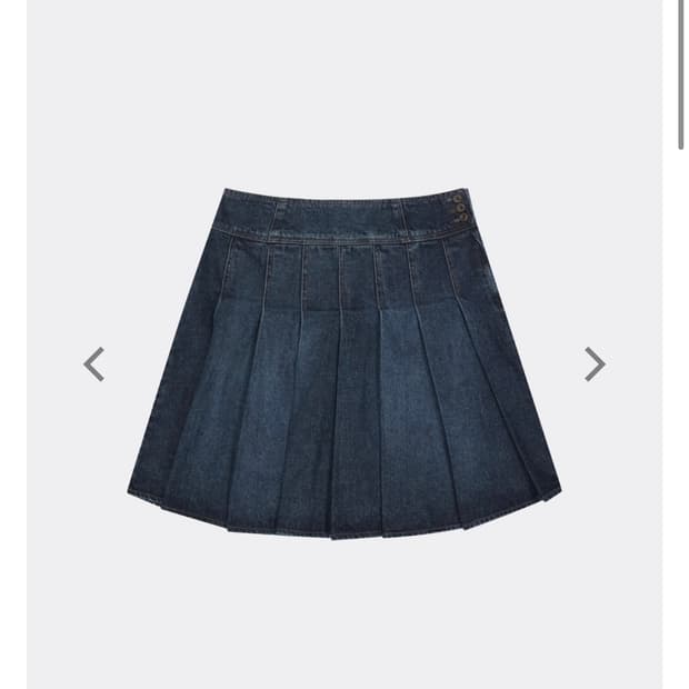 코이세이오 딥데님 플리츠스커트 1사이즈