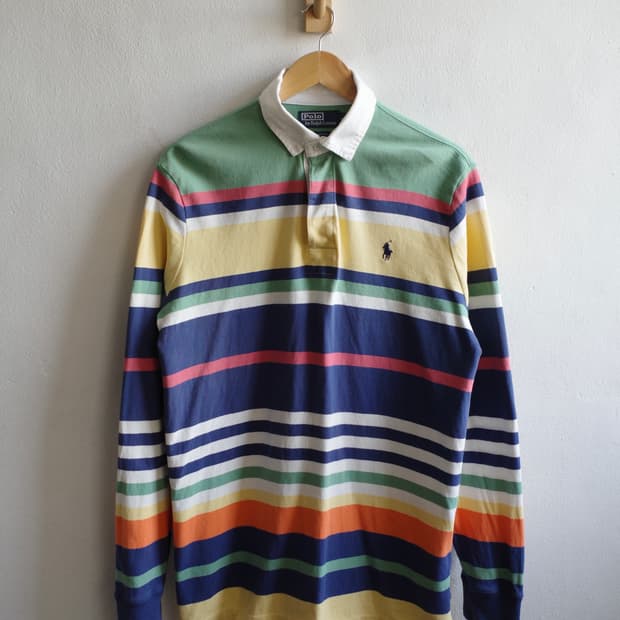 폴로 스트라이프 럭비 셔츠