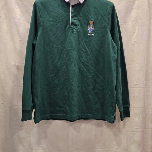 폴로 랄프로렌 클래식핏 베어 자수 럭비 티셔츠 L(100)