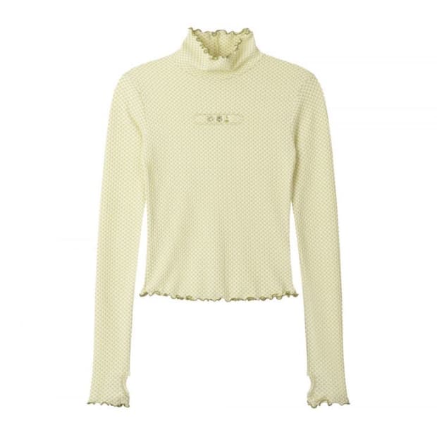 어스지구 dot turtleneck long sleeve 1size