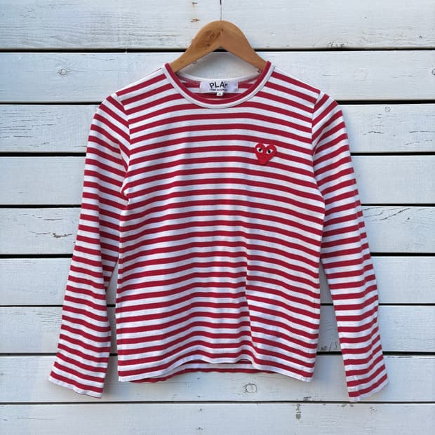 Comme des Garcons 꼼데가르송 스트라이프 롱슬리브 티셔츠