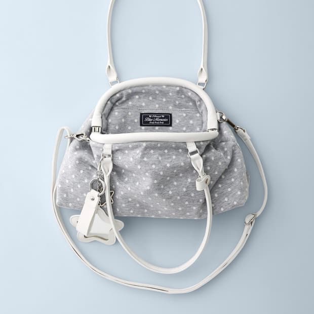 배드블루 도트 코지 덤플링백 그레이