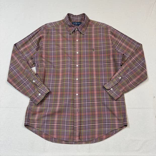 L) 폴로 랄프로렌 클래식 체크 셔츠 커스텀핏