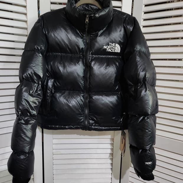 노스페이스 눕시 700 크롭 패딩 L