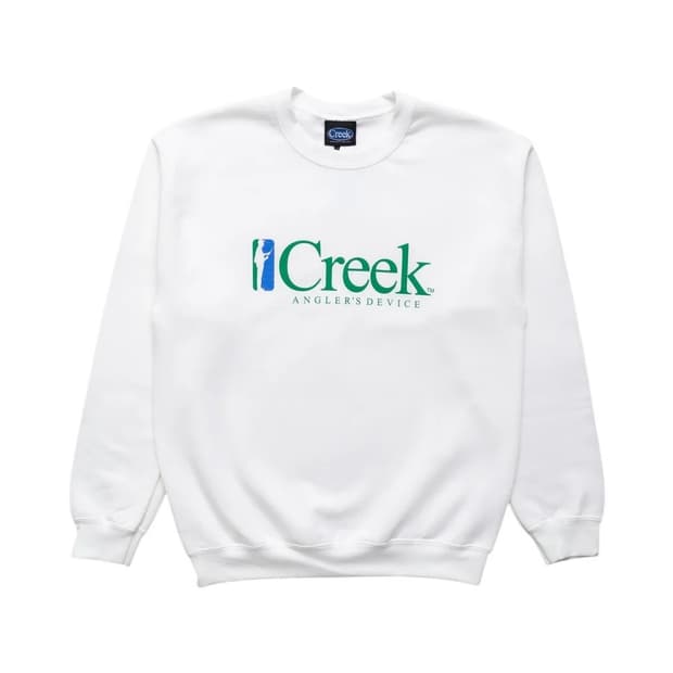 Creek Anglers Device 크릭 맨투맨 XL 새상품 화이트