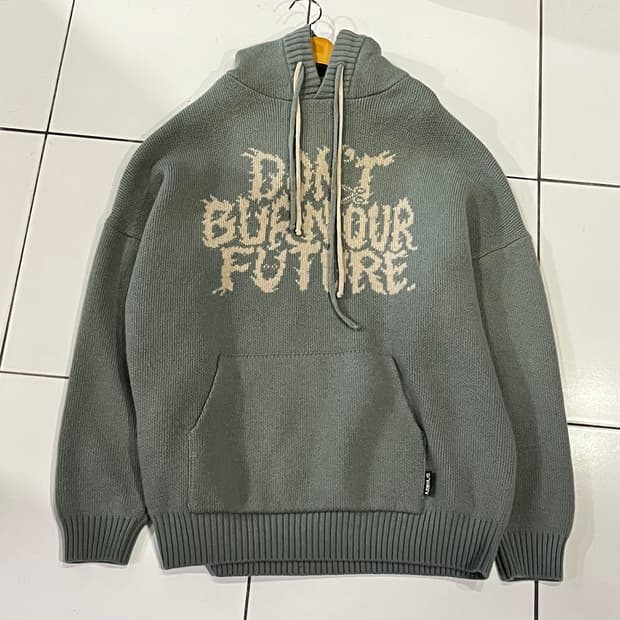 아조바이아조 PBA DBOF 울 니트 후디 민트