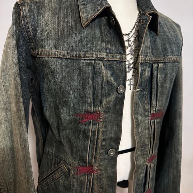 Mudwashed rare vkei jacket