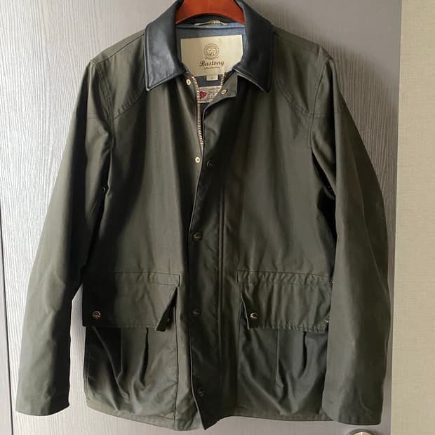 바스통 001 왁스자켓 올리브