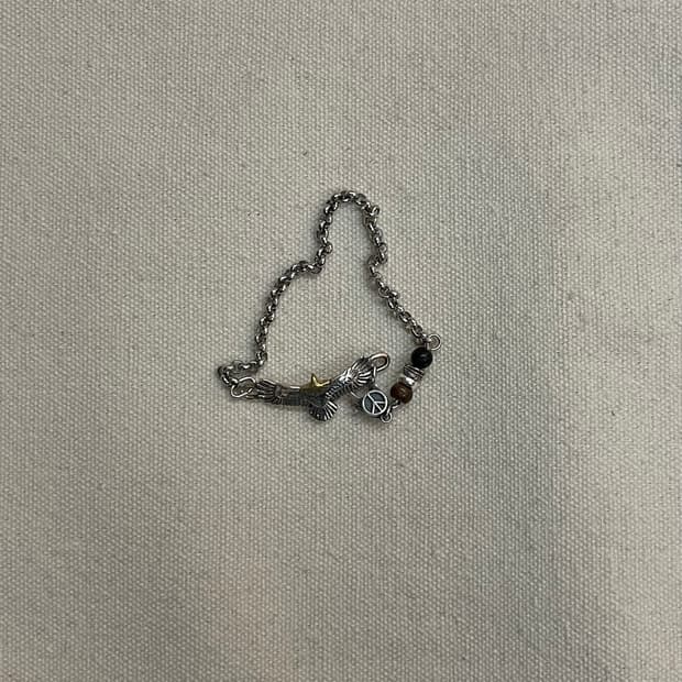 Eagle free호안석 & 실버925 포인트 체인팔찌