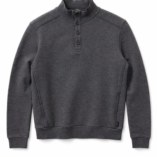 휴고 보스 남성 하프 버튼 스웨트셔츠 S