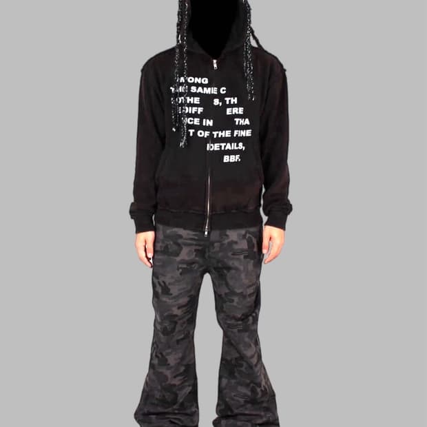 비바프 레게머리스타일 스트라이프 후디