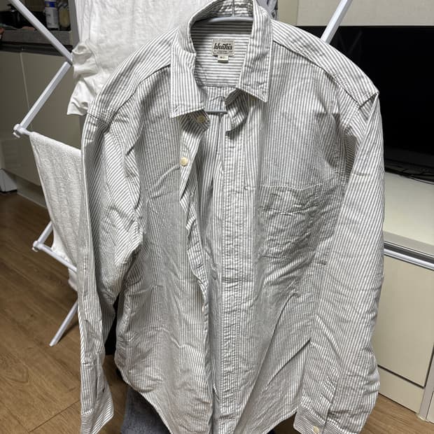 카키스 스트라이프 셔츠