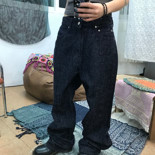 AVEC design 디테일 생지 데님팬츠 