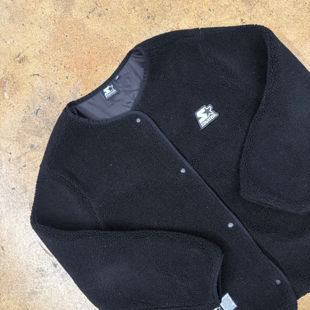 [정품/165] 스타터 블랙 뽀글이 플리스 자켓 b18