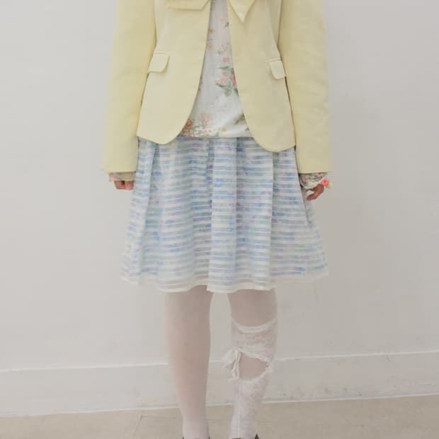 vtg blue tulle skirt