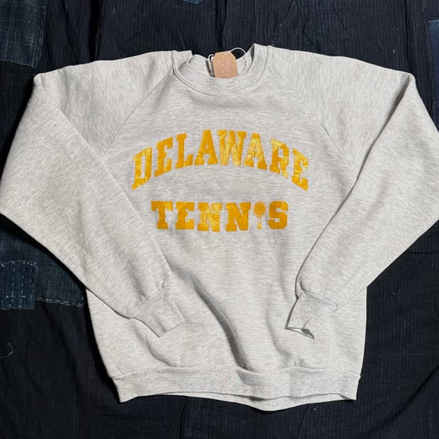 80-90's 저지스 델라웨어 테니스 스웻셔츠 L