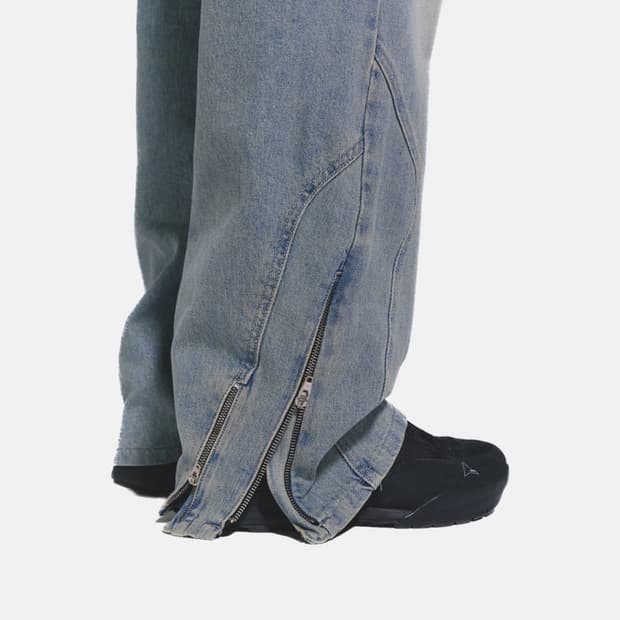 helix clothing incizion zipper pants 