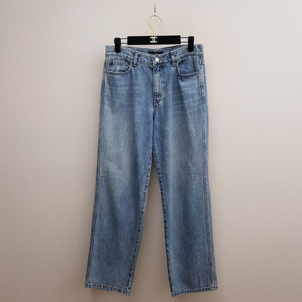 오르 코튼 스트레이트 데님팬츠 L사이즈