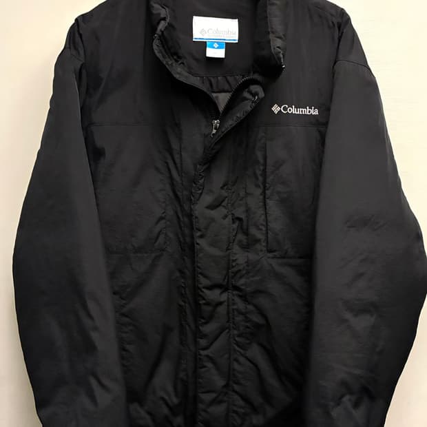 (XL)컬럼비아 옴니히트 나일론 패딩 다운 자켓 블랙 콜롬비아