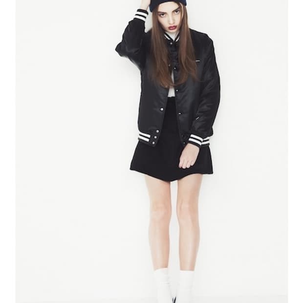 EMODA x champion japan 챔피온 베이스볼 자켓 블랙 S