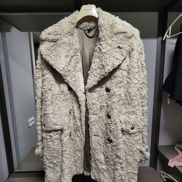 버버리 프로섬 10fw 밀리터리 퍼 코트 48 사이즈