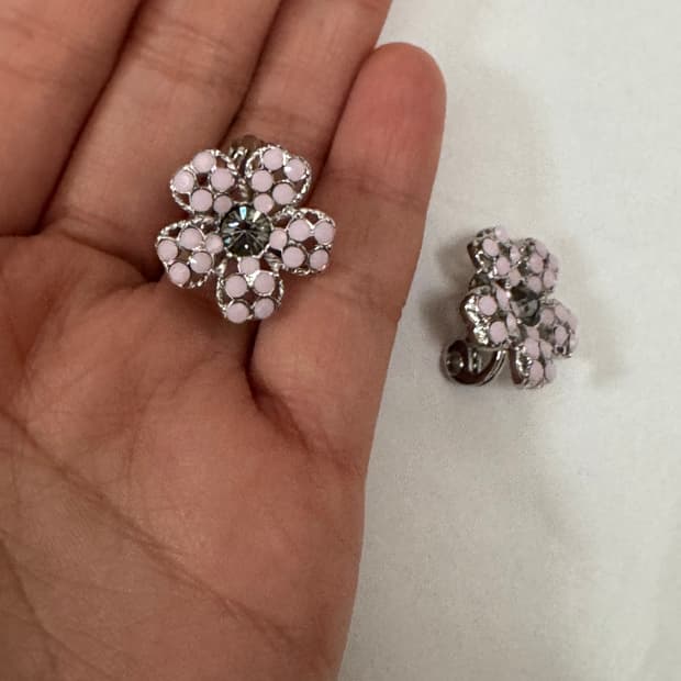 빈티지 플라워 이어클립