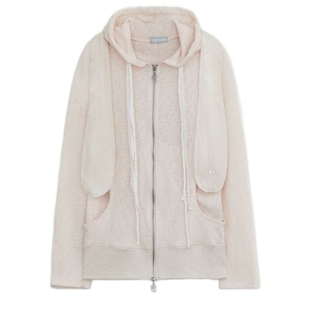 허그유어스킨 토깅 후드집업 베이지