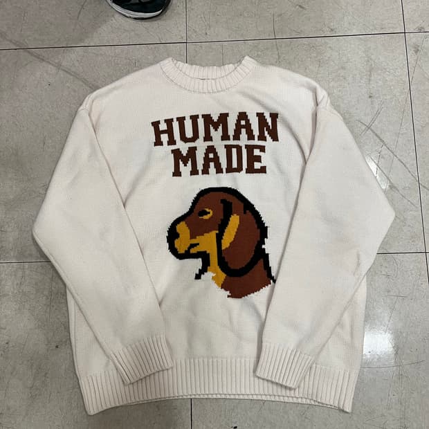 [직구] 휴먼메이드 아이보리 니트 판매