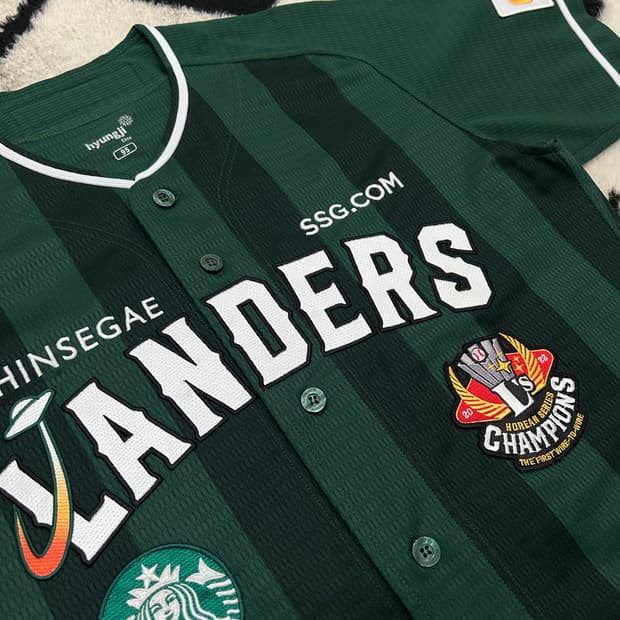 [M]SSG 랜더스 x스타벅스 반팔유니폼/논마킹