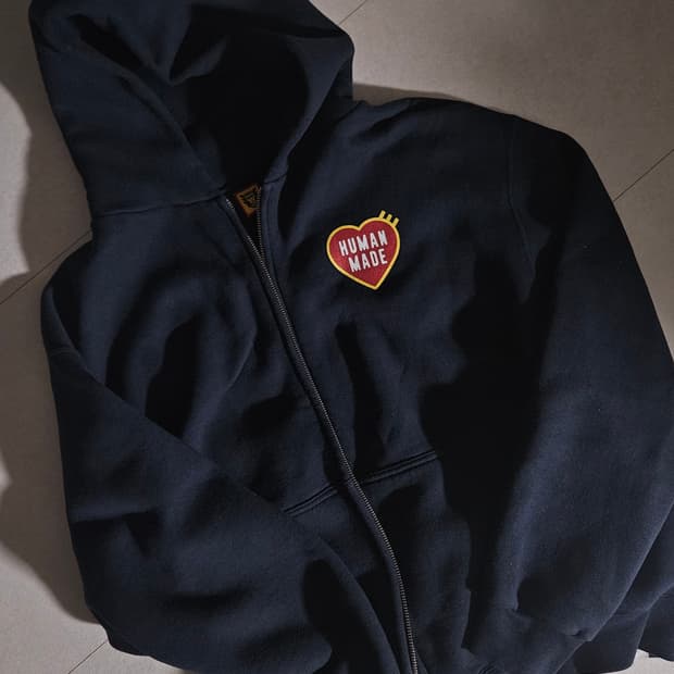 휴먼메이드 네이비 후드집업 L